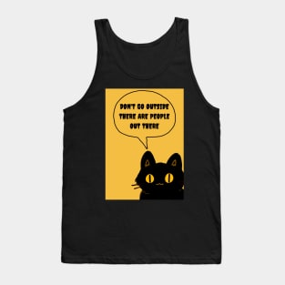 Yellow Eyes Cat Tank Top